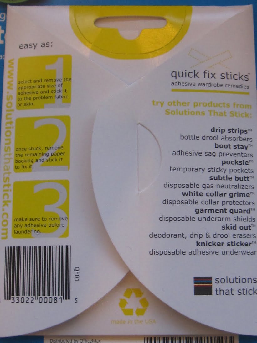 quick fix strips - packaging