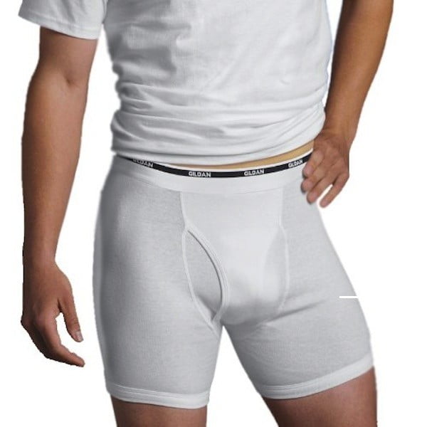 gildan underwear review of white boxer briefs