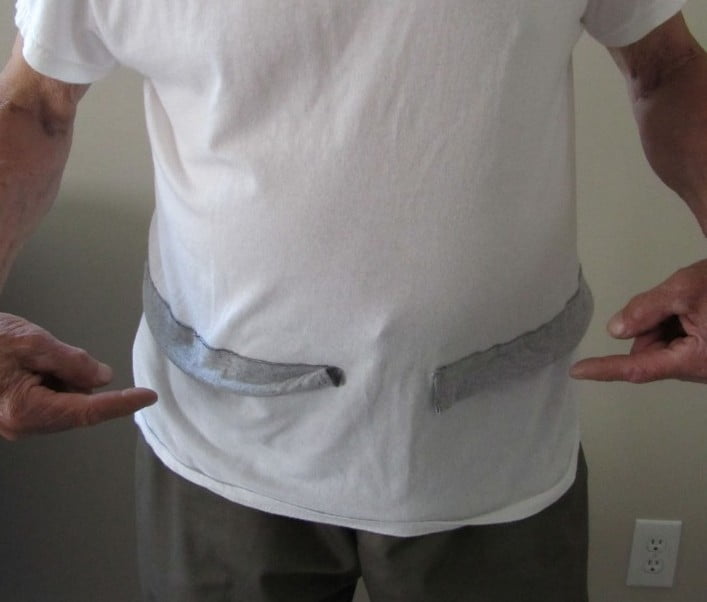 Undershirt designed with channel