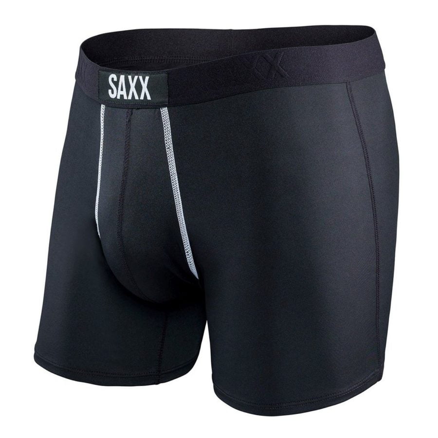 High price underwear: Saxx boxer briefs. Black with black waistband