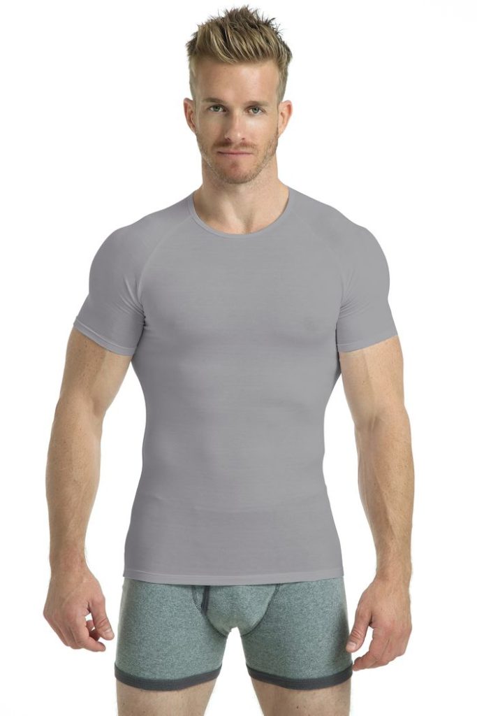 Tan Undershirts That Stay Hidden Under White Shirts | UndershirtGuy