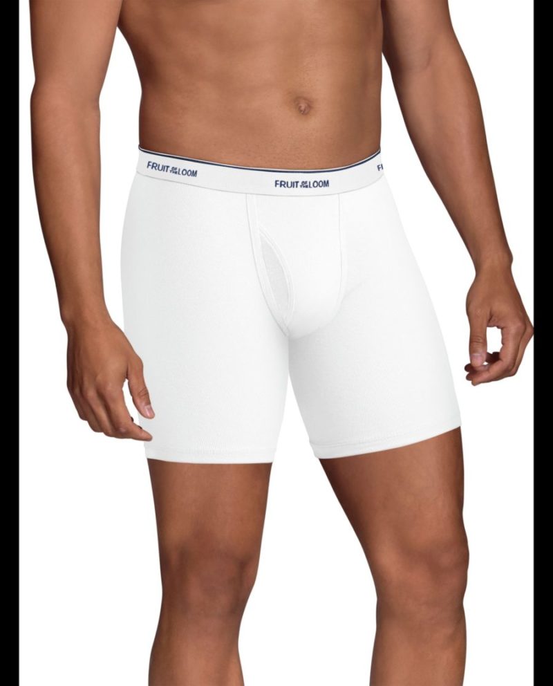 Fruit of the Loom: White COOLZONE Fly boxer briefs