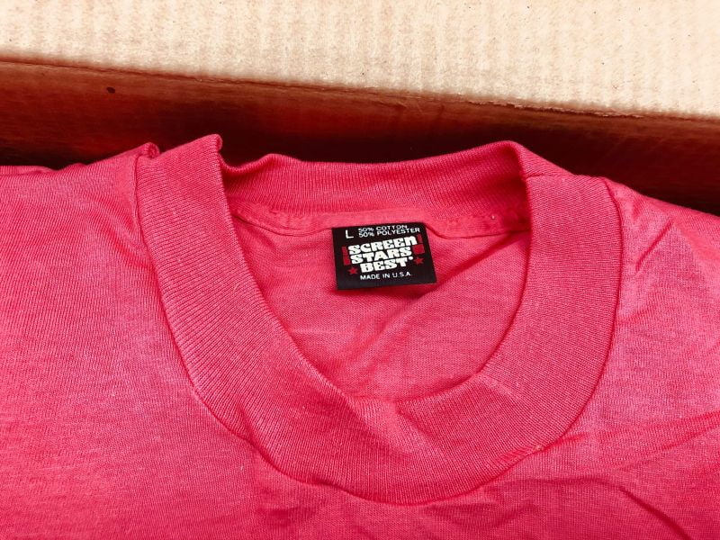 NOS black label Stars t-shirts for sale | pink